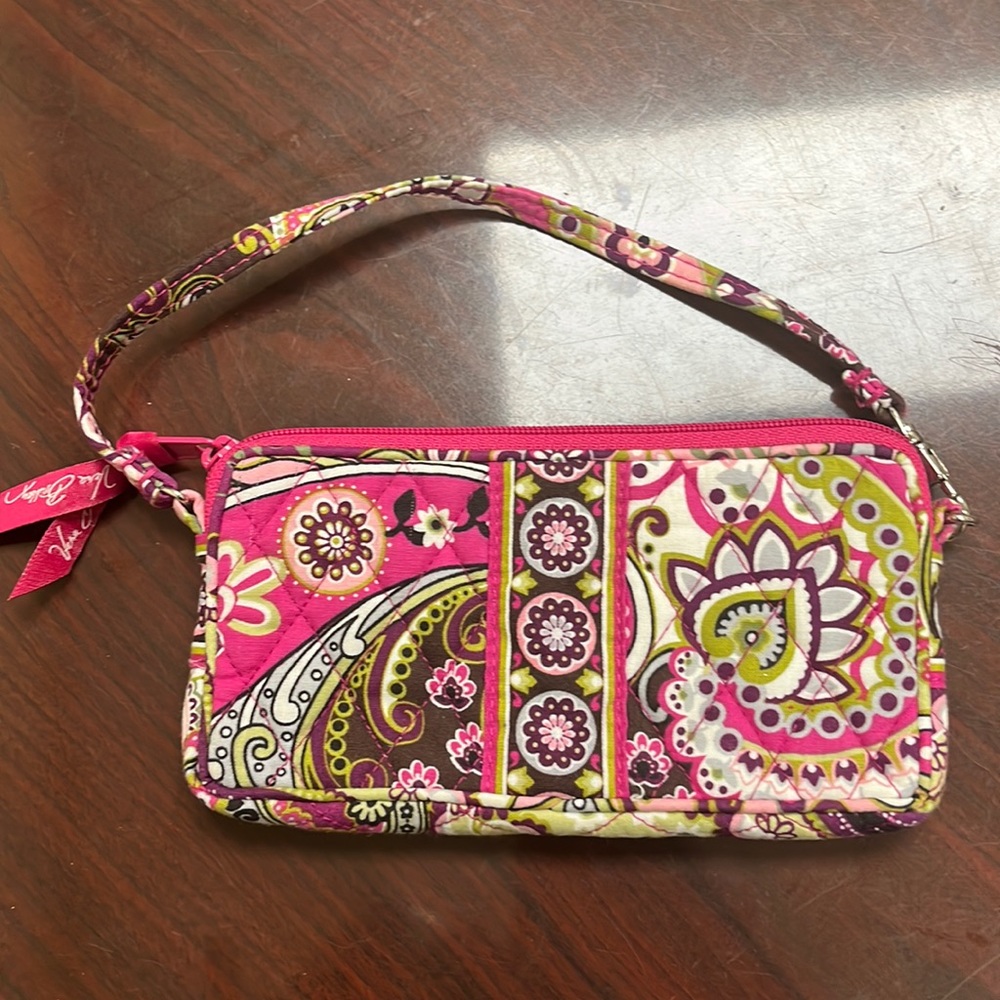 Vera Bradley Very Berry Paisley wristlet